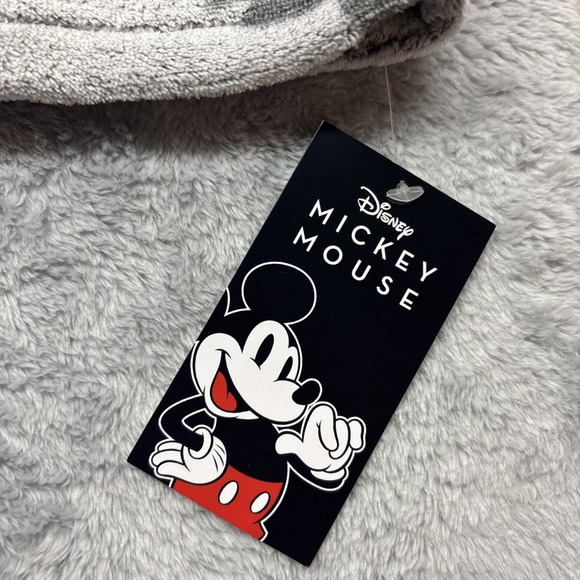 Disney Mickey & Minnie Mouse Sleepwear Full Zip Fleece Robe Jacket Gray Size 3X - Picture 2 of 7
